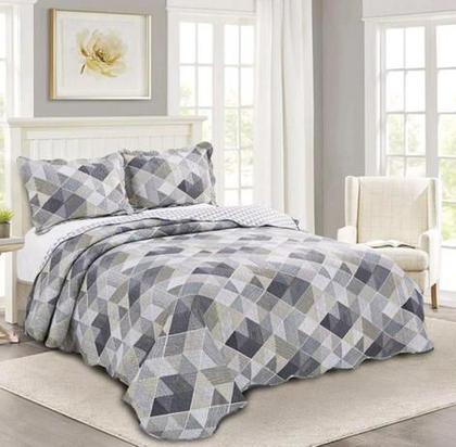 Imagem de Kit Colcha Casal  Evolution Patchwork 220X240cm