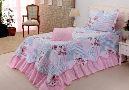 Imagem de KIT Colcha Cobre Leito Belize Premium Luxo Solteiro ~ 03 Peças Antiálergico Toque Macio