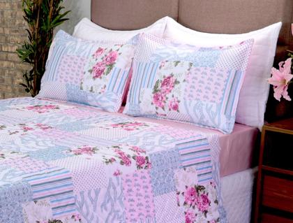 Imagem de KIT Colcha Cobre Leito Bouti Garden Queen Luxo Premium ~ 3 Peças