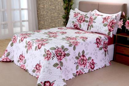 Imagem de KIT Colcha Cobre Leito Bouti Garden Queen Luxo Premium ~ 3 Peças