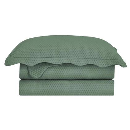 Imagem de Kit Colcha Cobre Leito Cama Queen 3 pç Dupla Face 240x260