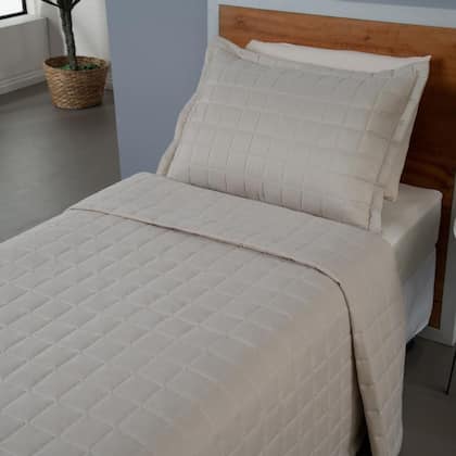 Imagem de Kit Colcha Cobre leito Cama Solteiro Matelado 02 peças