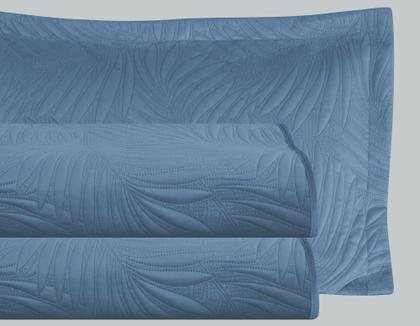 Imagem de Kit Colcha Cobre Leito Cama Super King Size Dupla Face 3 Peças 200 Fios Matelado Brisa Luxo Toque Macio Aveludado