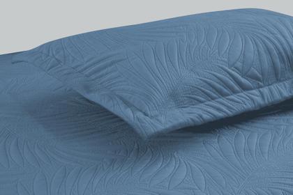 Imagem de Kit Colcha Cobre Leito Cama Super King Size Dupla Face 3 Peças 200 Fios Matelado Brisa Luxo Toque Macio Aveludado