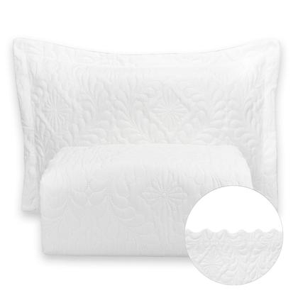 Imagem de Kit Colcha Cobre Leito Camili Queen Dupla Face 3 Peças Ultrassônico