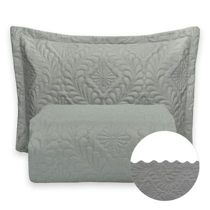 Imagem de Kit Colcha Cobre Leito Camili Super King Dupla Face 3 Peças Ultrassônico