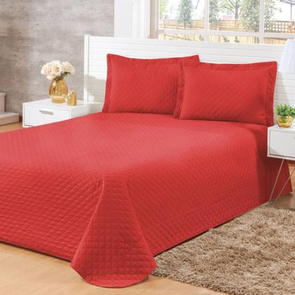 Imagem de kit Colcha Cobre Leito Casal Luxo 3 Peças Diversas Cores