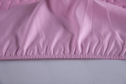 Imagem de Kit Colcha Cobre Leito Infantil Quarto Criança Solteiro 5 Pçs Matelado Sleep Elastico Menino Rosa Claro