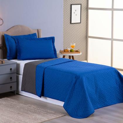Imagem de Kit Colcha Cobre Leito Jogo Roupa Cama Box Solteiro 2 Pçs Matelado Dupla Face Quarto Menino Macio