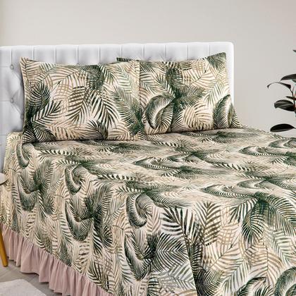 Imagem de Kit Colcha Cobre Leito King 200 Fios Toque Macio 3 Peças com Porta Travesseiro