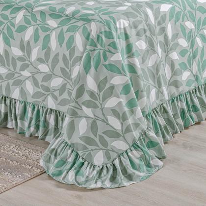 Imagem de Kit Colcha Cobre Leito King 200 Fios Toque Macio 3 Peças com Porta Travesseiro