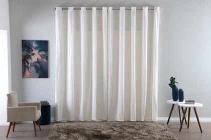 Imagem de Kit Colcha Cobre Leito King + Cortina 2 Metros Tecido Rústico Topázio 6 Peças