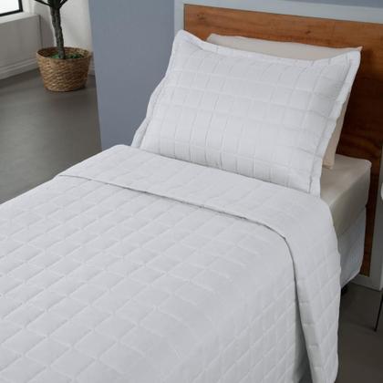 Imagem de Kit Colcha Cobre Leito Matelado Solteiro 2 Peças Dupla Face Soft