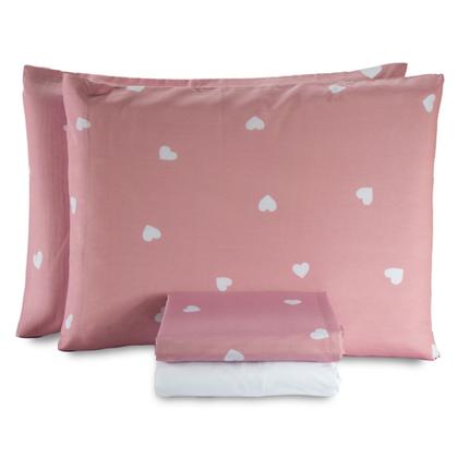 Imagem de Kit Colcha Cobre Leito Queen + Jg Lençol Kit 7 Peças Algodão