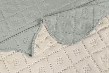 Imagem de Kit Colcha/Cobre Leito Veneza Solteiro - 1 Porta Travesseiro  Têxtil Arte