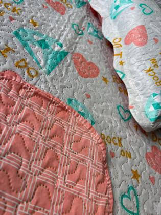 Imagem de Kit Colcha Cobre Leito1,6x2,4 Infantil Dupla Face Solteiro Studio mix