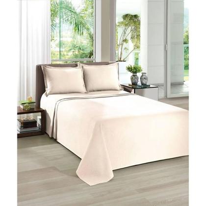 Imagem de Kit Colcha Dohler Piquet Liso - 100% Algodão - King