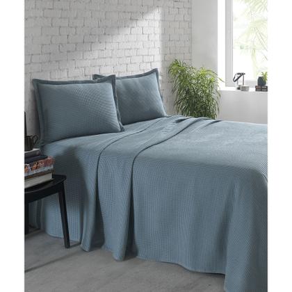 Imagem de Kit Colcha Dohler Piquet Liso - 100% Algodão - King