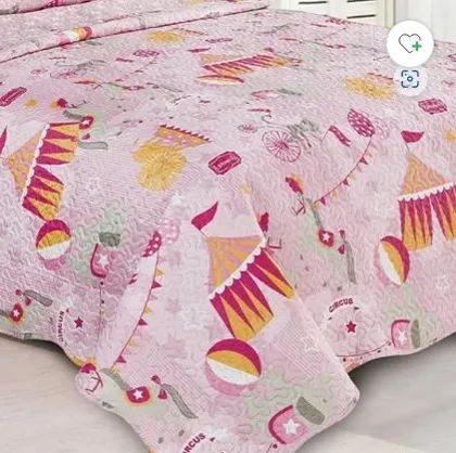 Imagem de Kit Colcha Infantil Patchwork Evolution 2 pçs Camesa