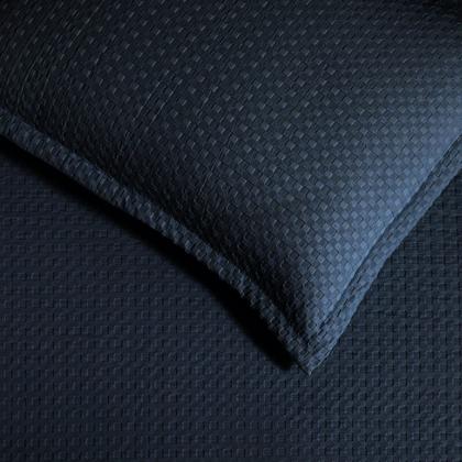 Imagem de Kit Colcha King Döhler Provença Azul Marinho 3 peças