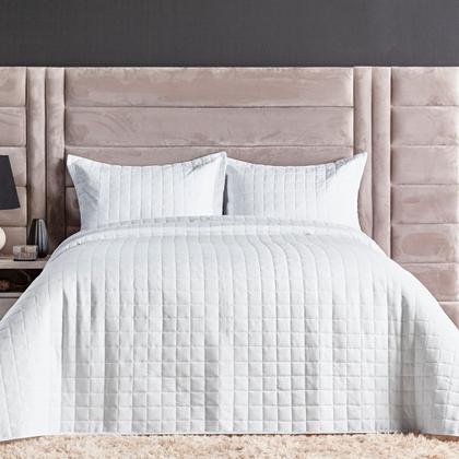 Imagem de Kit Colcha Matelassê Percal 300 fios Basic King 07 Peças 100% Poliéster - Branco Ethnic