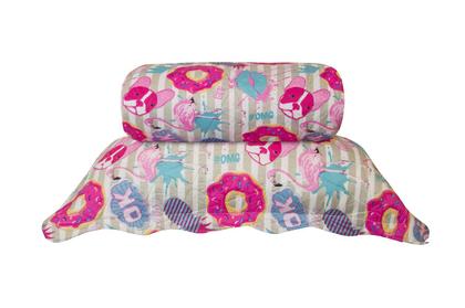 Imagem de Kit Colcha Patchwork 2 peças Dupla Face160x240 Solteiro 