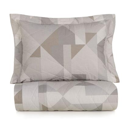 Imagem de Kit Colcha Solteiro 160 Fios Karsten 2 Peças Blasius Cinza