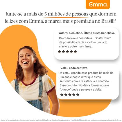 Imagem de Kit Colchão + Cama Box Emma Duo Queen (158x198cm)