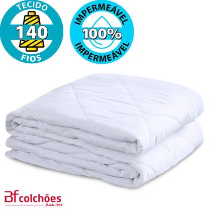 Imagem de Kit Colchão Chiqueirinho Cercadinho Mini Berço + Protetor Capa Impermeável 100x70x10cm - BF Colchões