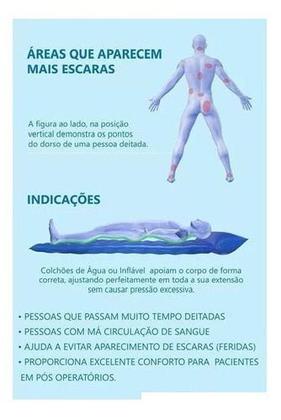 Imagem de Kit Colchão D'água Aberto 1,90 X 90cm Flex + Lençol Solteiro A Prova D'Água Resistente