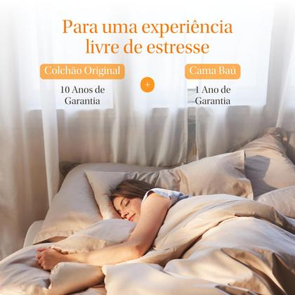 Imagem de Kit Colchão Emma Original + Cama Baú Emma Solteiro