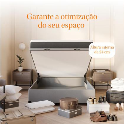 Imagem de Kit Colchão Emma Original + Cama Baú Emma Solteiro