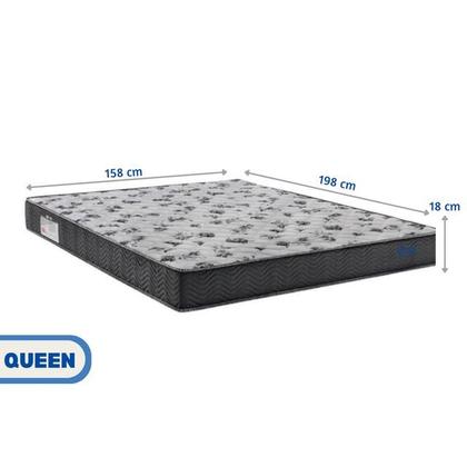 Imagem de Kit Colchão Ortobom Queen 158x198 Iso 100 D33 com Protetor Impermeável Linha Econômica