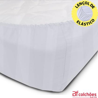 Imagem de Kit Colchão Para Chiqueirinho Cercadinho Mini Berço + Jogo Cama Lençol 3 Peças 100% Algodão Percal 300 Fios 100x70x10cm - BF Colchões