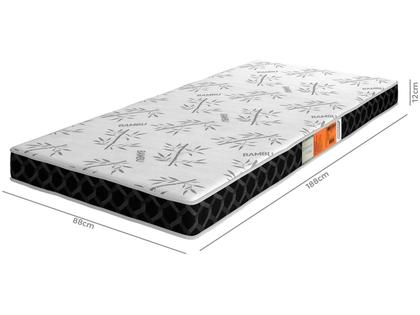 Imagem de Kit Colchão Solteiro Plumatex Espuma D20 12x88cm