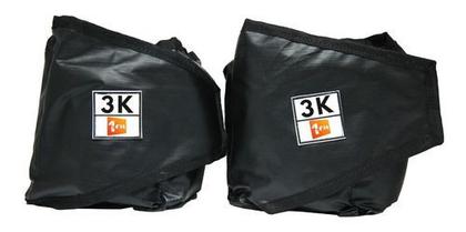 Imagem de Kit Colchonete+Corda+Par Caneleira 3kg+Par Halter Emb. 5kg