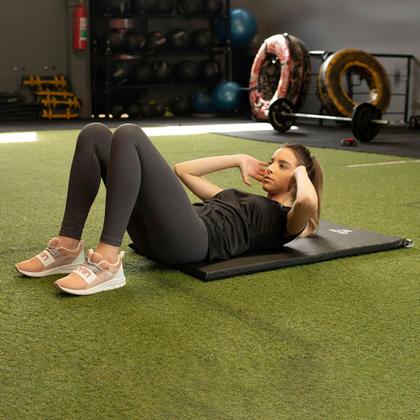 Imagem de Kit Colchonete D18 + Corda de Pular + Roda Abdominal Muvin  Funcional  Academia  Treino em Casa