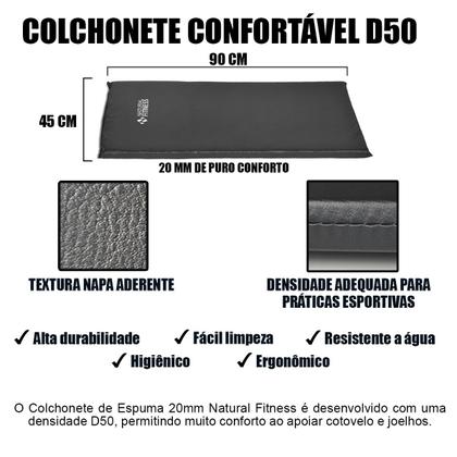 Imagem de Kit Colchonete + Halteres de 4kg + Caneleiras de 4kg + Corda de Pular Academia Fitness Musculação