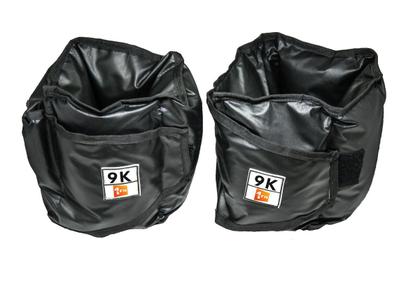 Imagem de Kit Colchonete Preto + Par de Caneleira  9kgs  + 5 Mini Band Elástico para Exercícios + Corda de Pular Ajustável