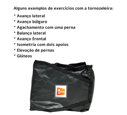 Imagem de Kit Colchonete Preto + Par de Caneleira  9kgs  + 5 Mini Band Elástico para Exercícios + Corda de Pular Ajustável