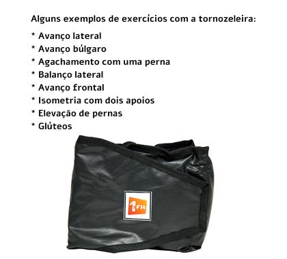 Imagem de Kit Colchonete Preto + Par de Caneleira De Peso 7kgs