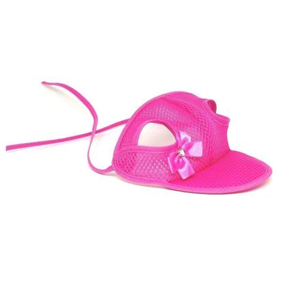 Imagem de Kit Colete Aerado Com tiras aderentes E Boné Aerado Rosa P - Pet