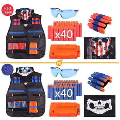Imagem de Kit Colete Macio Infantil para Nerf N-Strike Elite - Suporte para Brincadeiras ao Ar Livre