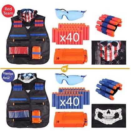 Imagem de Kit Colete Macio Infantil para Nerf N-Strike Elite - Suporte para Brincadeiras ao Ar Livre