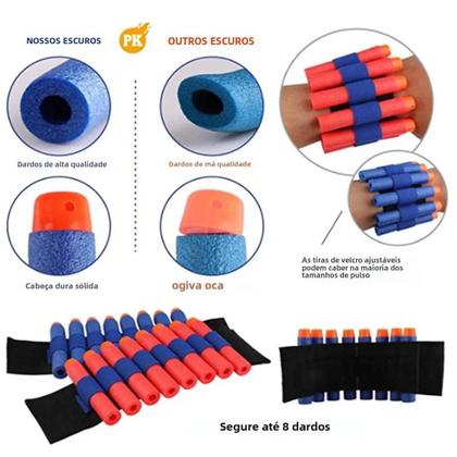Imagem de Kit Colete Macio Infantil para Nerf N-Strike Elite - Suporte para Brincadeiras ao Ar Livre