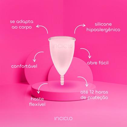 Imagem de Kit Coletor Menstrual + Disco Menstrual + Cápsula Esterilizadora Inciclo