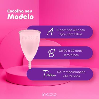 Imagem de Kit Coletor Menstrual + Disco Menstrual + Cápsula Esterilizadora Inciclo
