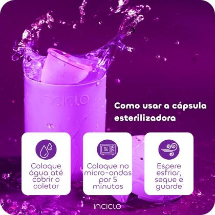 Imagem de Kit Coletor Menstrual Inciclo + Cápsula Esterilizadora Inciclo