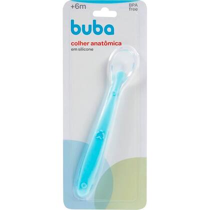 Imagem de Kit Colher Anatômicas em Silicone Azul 6141- Buba