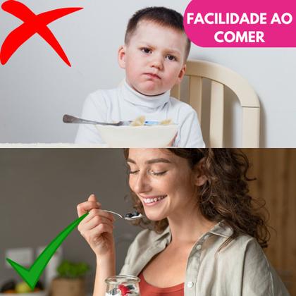 Imagem de Kit Colher Sobremesa Aço Inox Premium Conjunto Talher Resistente Jogo Sorvete Doces Caldos Receitas